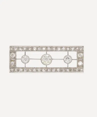 Kojis 18ct White Gold Antique Art Deco Diamond Brooch