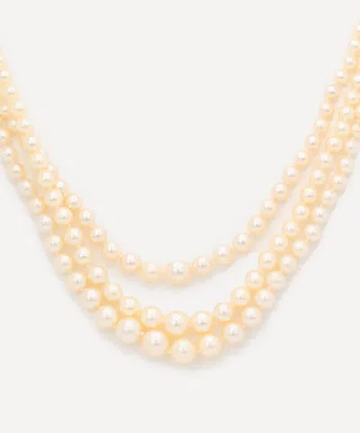 Kojis 18ct White Gold Mid-century Mellerio Pearl Necklace