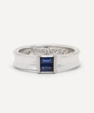 Kojis 18ct White Gold Vintage Tiffany Sapphire Ring