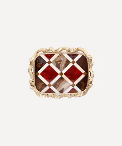 Kojis 9ct Gold Antique Scottish Agate Brooch
