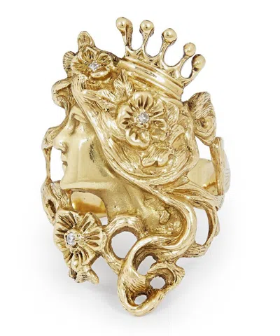 Kojis Gold Art Nouveau-style Diamond Ring