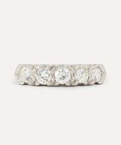 Kojis Platinum Vintage Diamond Five Stone Ring