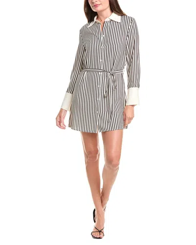 Koko + Mason Striped Shirtdress In Multi