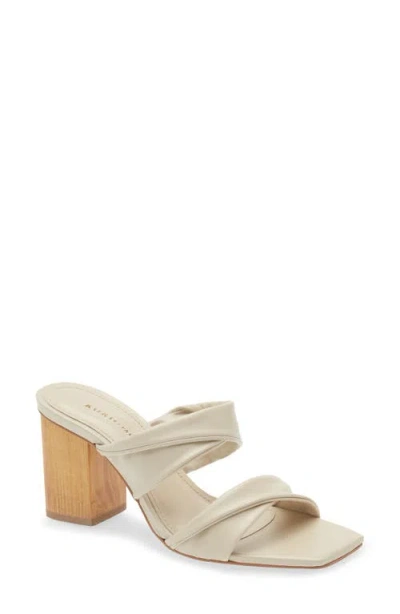 Koko + Palenki Alia Ruched Slide Sandal In Neutral
