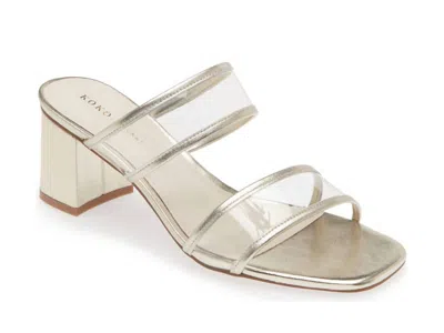 KOKO + PALENKI GHOST SANDAL IN GOLD/CLEAR