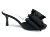 Koko + Palenki Kyra Raffia Sandals In Black