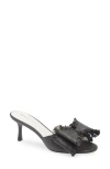 Koko + Palenki Kyra Slide Sandal In Black Raffia