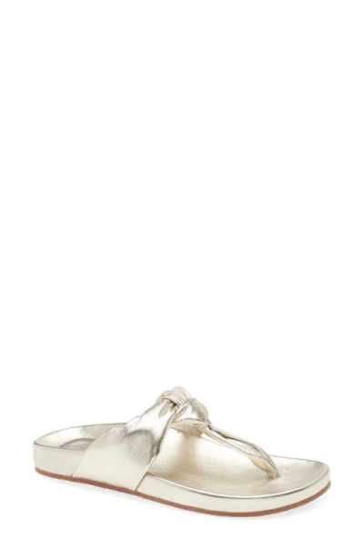 Koko + Palenki Maya Flip Flop In Gold