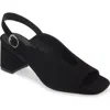 Koko + Palenki Polina Slingback Sandal In Black Suede