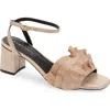 Koko + Palenki Serenity Square Toe Sandal In Bronze Metallic Leather