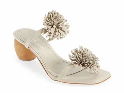 Koko + Palenki Women's Aliza Leather Heel In Nude In White