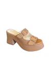 Koko + Palenki Women's Downtown Platform In Mushroom Leather In Multi