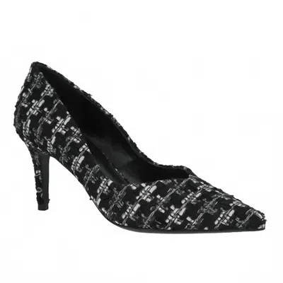 Koko + Palenki Women Franky Heels Sandal In Black Tweed In Multi