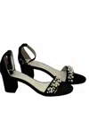 Koko + Palenki Women's Pearl Sandal In Black Suede In Black
