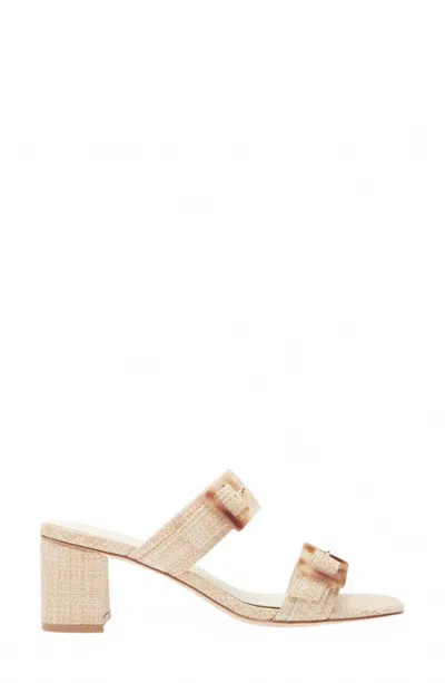 KOKO + PALENKI WOMEN'S RESORT SLIDE SANDAL IN NATURAL RAFFIA