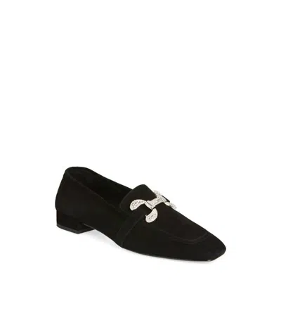 Koko + Palenki Women Sage Loafer In Black Suede