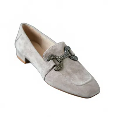 Koko + Palenki Women's Sage Loafer Shoes In Taupe Suede In Multi
