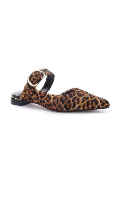Koko + Palenki Women's Sloan Leopard Slide In Gold In Brown