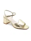 Koko + Palenki Sphere Ankle Strap Sandal In Gold
