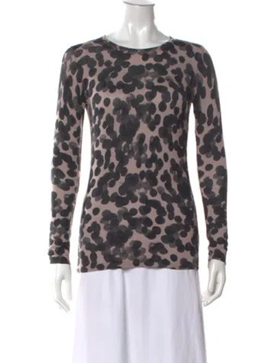 Pre-owned Kokun Bamboo Animal Print Sweater In Multicolor