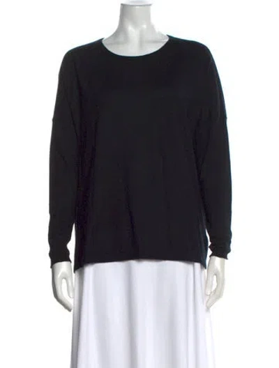 Pre-owned Kokun Bamboo Crew Neck Sweater In Black