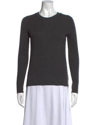 Pre-owned Kokun Bamboo Crew Neck Sweater In Gray
