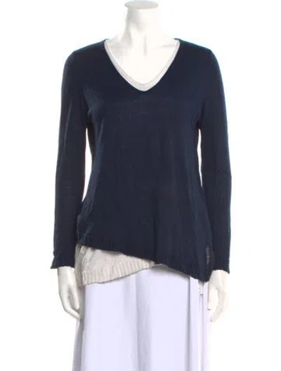 Pre-owned Kokun Bamboo V-neck Sweater