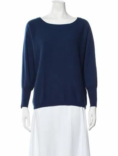 Pre-owned Kokun Cashmere Crew Neck Sweater In Blue