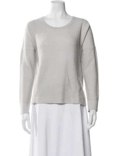 Pre-owned Kokun Cashmere Crew Neck Sweater In Gray