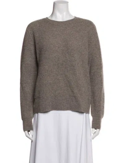 Pre-owned Kokun Cashmere Crew Neck Sweater In Gray