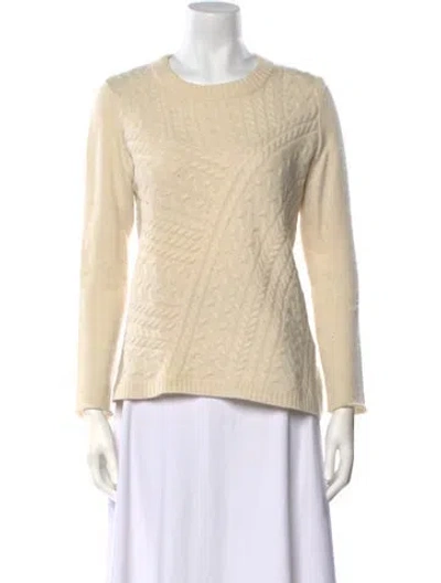 Pre-owned Kokun Cashmere Crew Neck Sweater In Neutral
