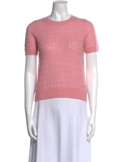 Pre-owned Kokun Cashmere Crew Neck Sweater In Pink