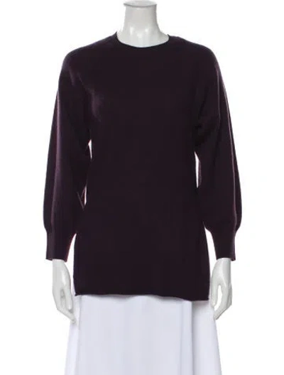 Pre-owned Kokun Cashmere Crew Neck Sweater In Purple