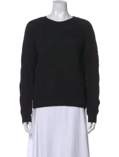 Pre-owned Kokun Cashmere Patterned Sweater In Black