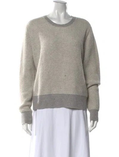 Pre-owned Kokun Cashmere Patterned Sweater In Black