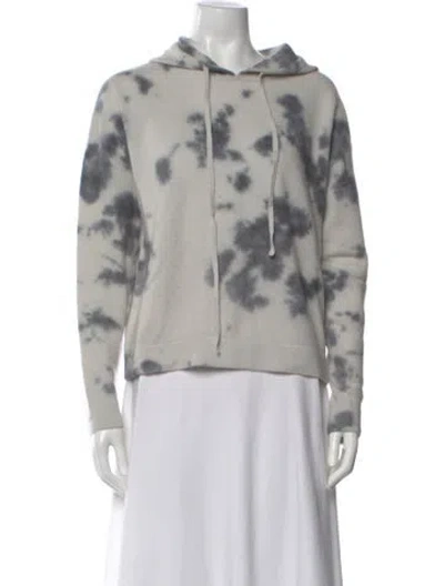 Pre-owned Kokun Cashmere Tie-dye Print Sweater In Gray