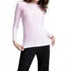 Kokun Fitted Crewneck Bamboo Sweater In Eggplant In Pink
