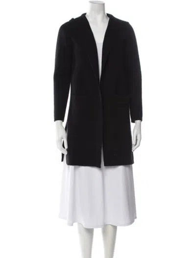 Pre-owned Kokun Open Front Sweater In Black