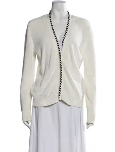 Pre-owned Kokun Open Front Sweater In Neutrals