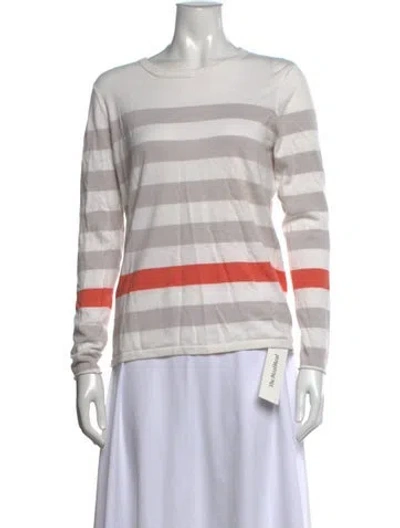 Pre-owned Kokun Striped Crew Neck Sweater In Multicolor