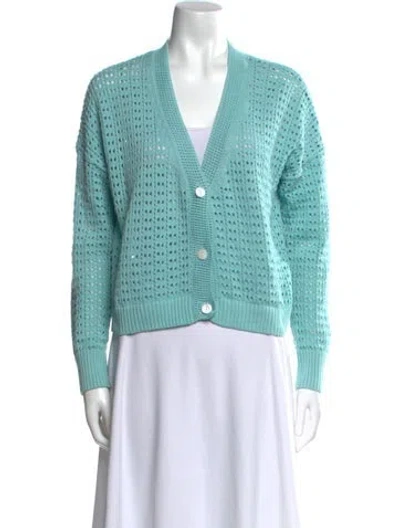 Pre-owned Kokun V-neck Sweater In Blue