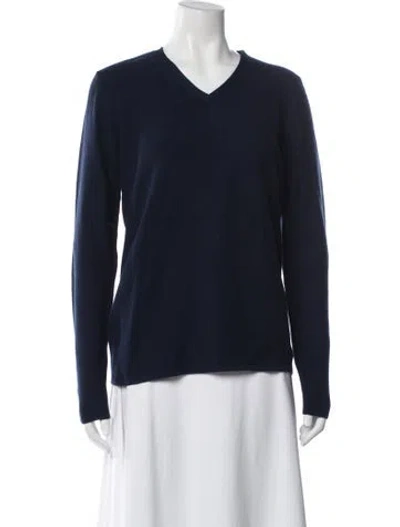Pre-owned Kokun V-neck Sweater In Blue