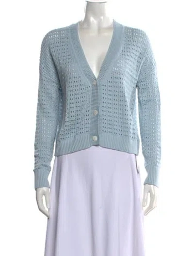 Pre-owned Kokun V-neck Sweater In Blue