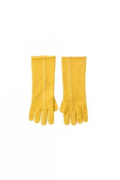 Kokyo Women's Short Stitch Gloves In Yellow