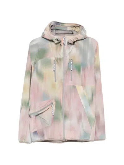 Kolor Abstract-print Hooded Jacket In Multi