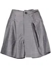 Kolor Asymmetric-design Relaxed Shorts In Grey