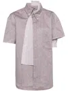 Kolor Asymmetric Design Shirt In Braun
