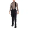 Kolor Beacon Black Logo Print Trouser With Suspenders