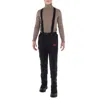 Kolor Beacon Black Logo Print Trouser With Suspenders In Black