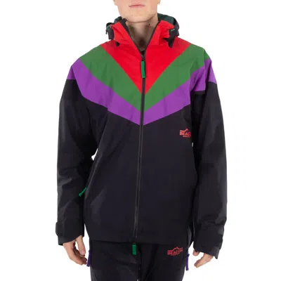 KOLOR BEACON COLORBLOCK HOODED NYLON JACKET